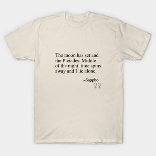 Sappho Poem (Pleiades) T-Shirt